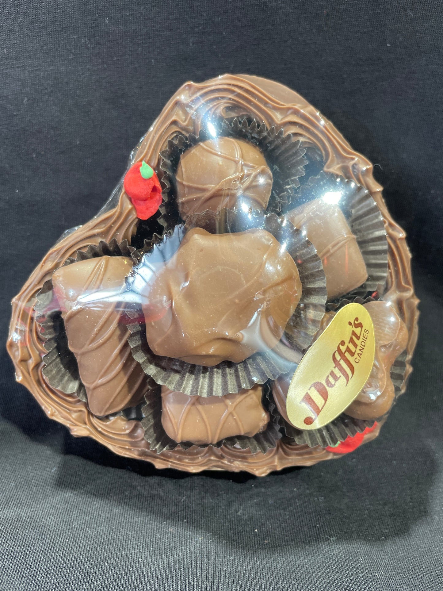 Daffin's 12oz Milk Chocolate Assortment in Heart Shell