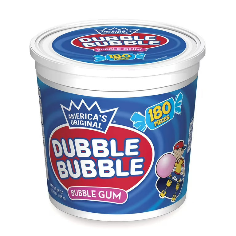 Dubble Bubble Original Gum Flavors - 180ct Tub