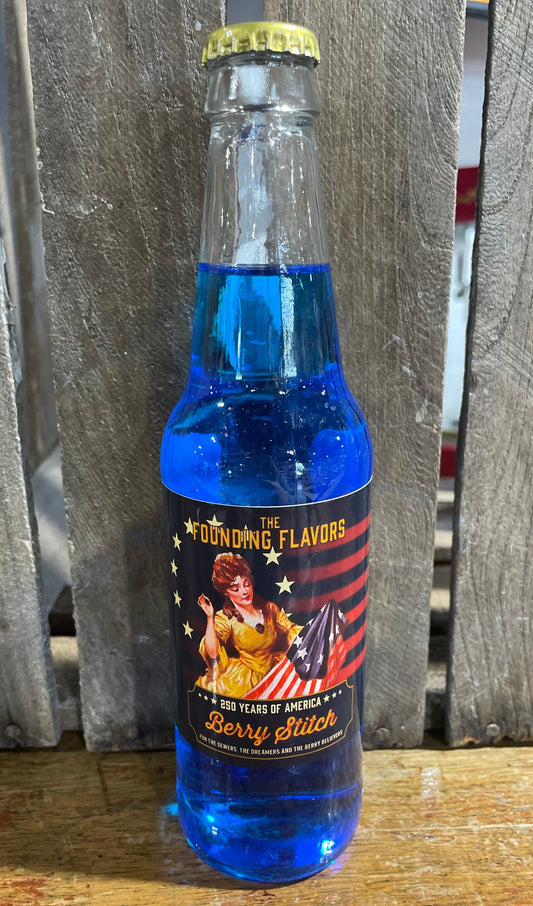Golden Age Beverages - The Founding Flavors Collection - Betsy Ross Blue Raspberry Soda