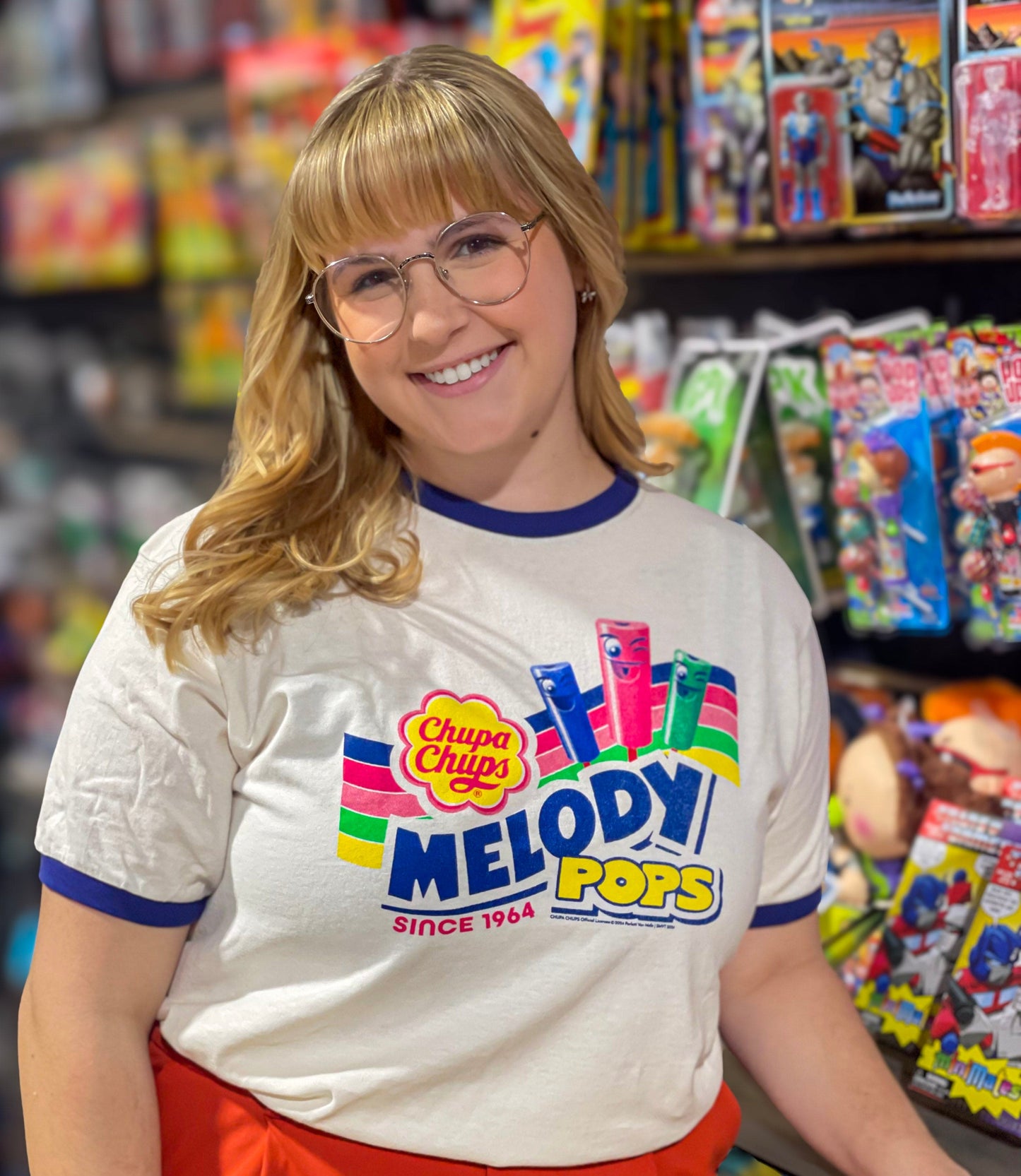 Chupa Chups Melody Pops '64 Retro Ringer Tee