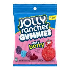 Jolly Rancher Gummies Very Berry Peg Bag 6.5oz