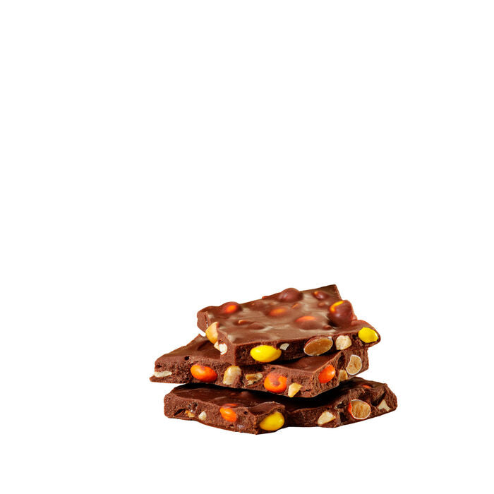 Reese's Pieces Bark w/ Reeses Pieces Minis & Peanuts Pouch 6oz