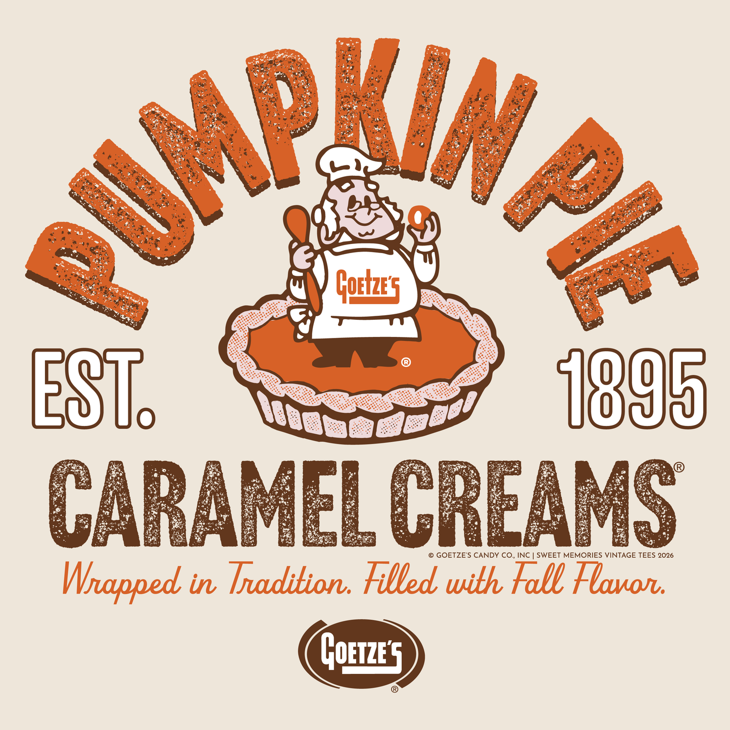 PREORDER | Goetze's Pumpkin Pie Caramel Creams Tee | Fall Autumn T-shirt