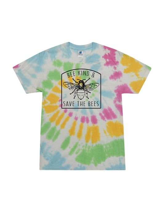 Bee Kind & Save the Bees Youth Tie-Dye Tee