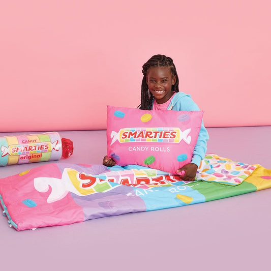 Smarties Sleeping Bag and Pillow Set