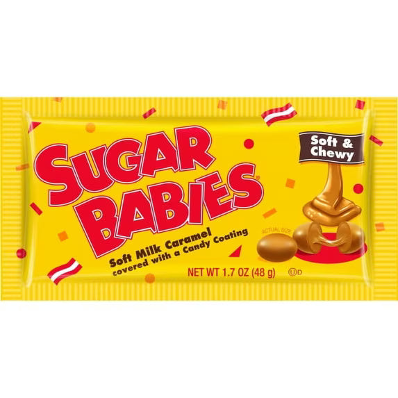 Sugar Babies Candy Coated Caramels Pouch - 1.7oz