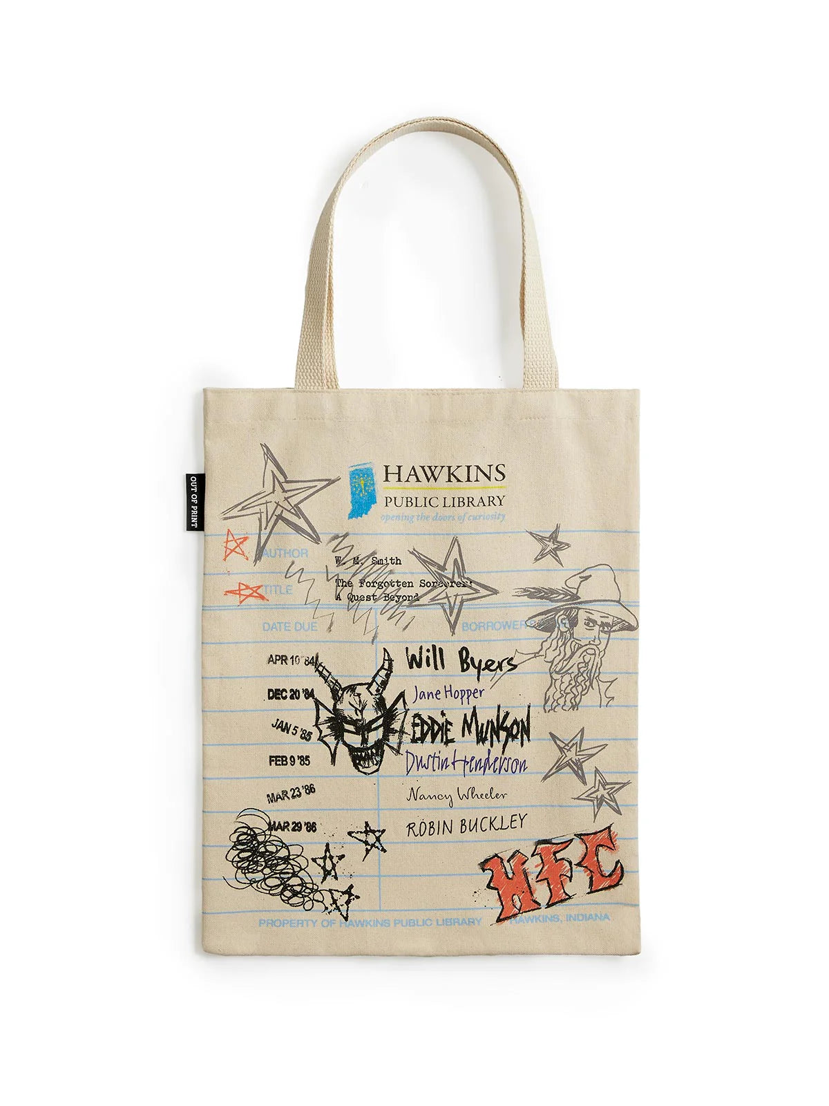 Stranger Things Hawkins Public Library Tote Bag