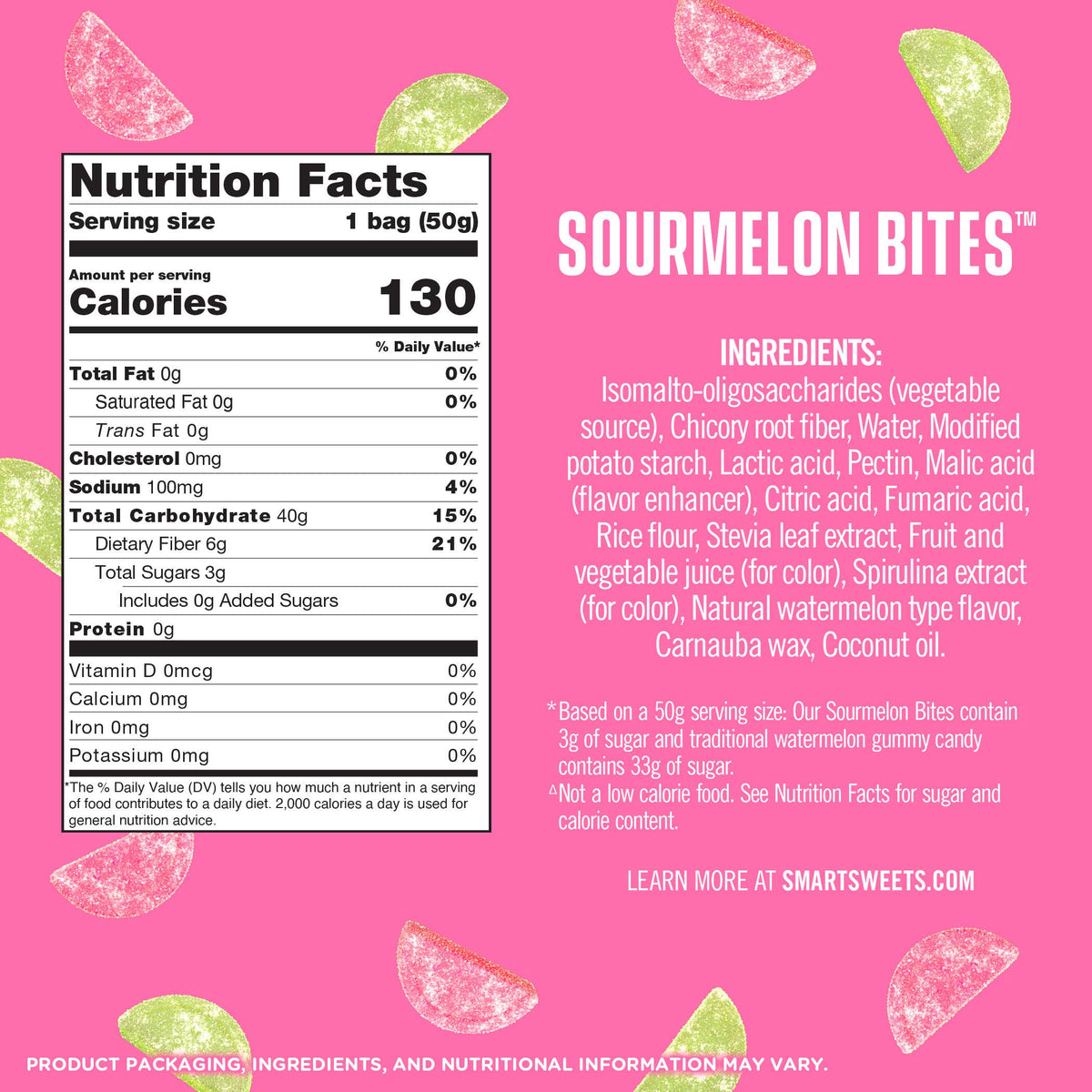 Smart Sweets Sourmelon Bites