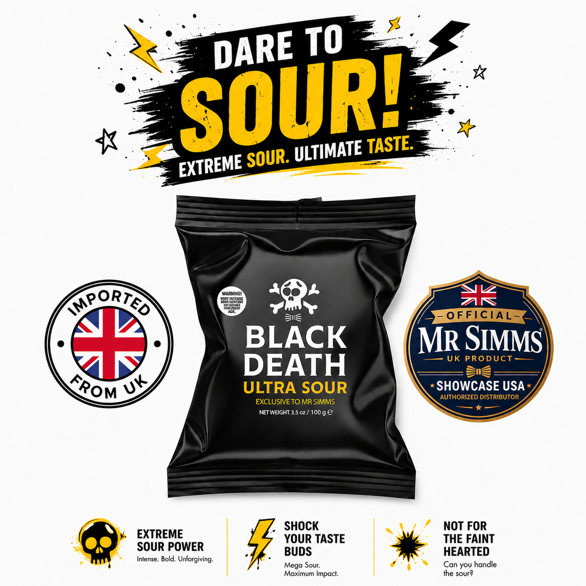 Mr. Simms Sweet Shoppe: Black Death Ultra Sour🇬🇧