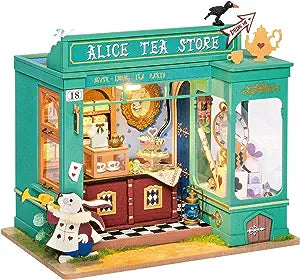 DIY Miniature House Kit: Alice's Tea Store