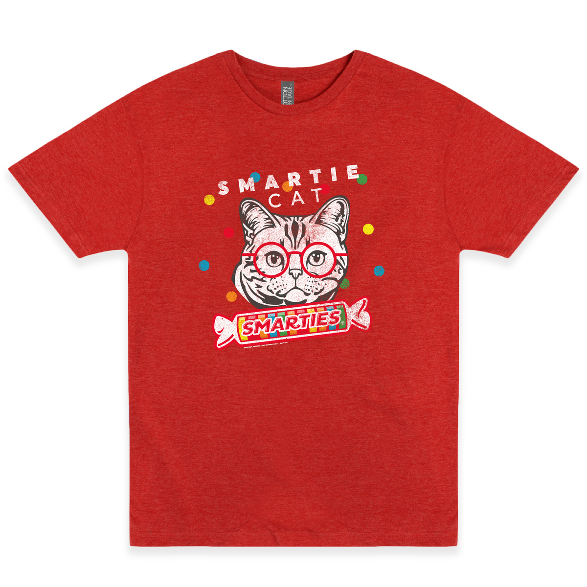 smarties smartie cat are you a smartie cat graphic t shirt officially licensed candy brand unisex novelty tee
