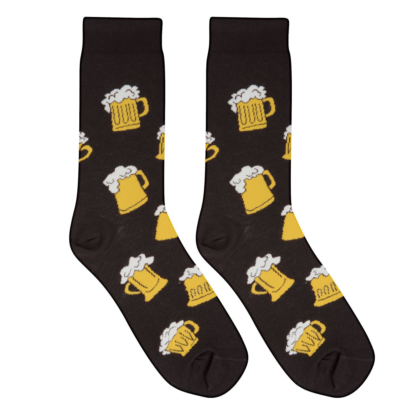 Crazy Socks - Mens Crew - Beer Mugs