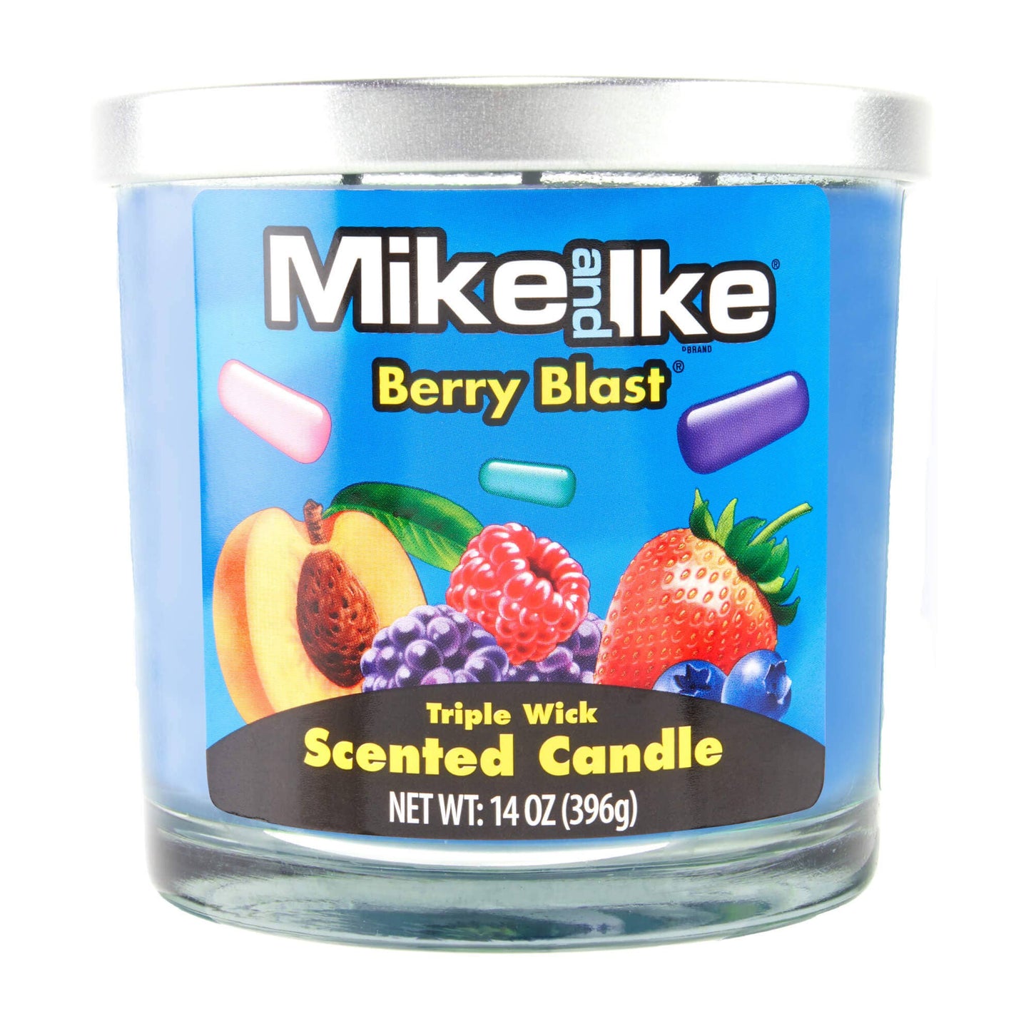 Mike & Ike Berry Blast Candle - 14oz Triple Wick