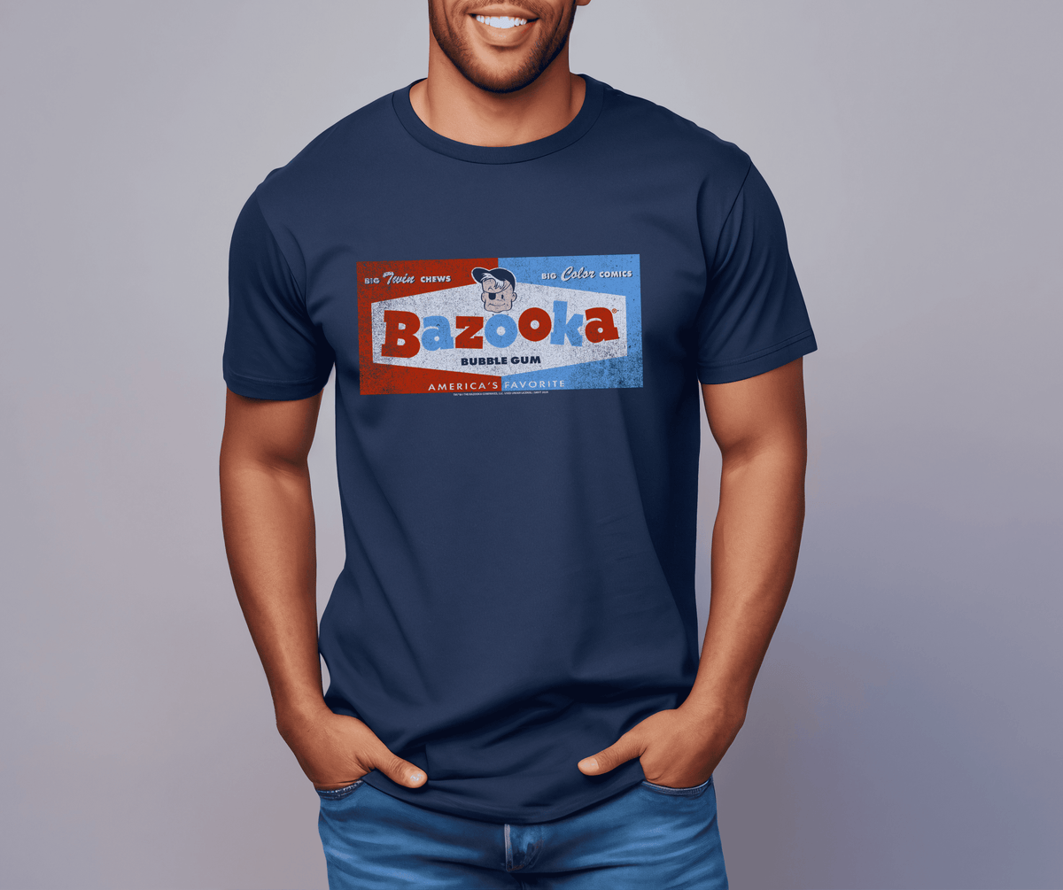 unisex bazooka big twin chews candy shirt styled casually nostalgic candy lover outfit