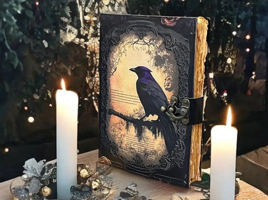 Raven Leather Handmade Journal