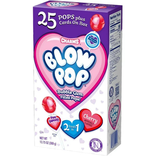 Charms Valentine Blow Pop (25 Pops) Friendship Exchange Kit