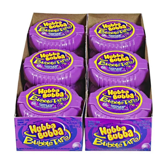 Hubba Bubba Gushing Grape Bubble Gum Tape - 56g