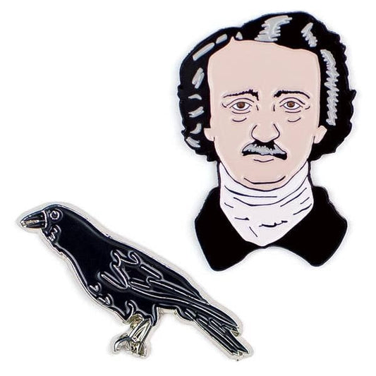 Poe & Raven Pins