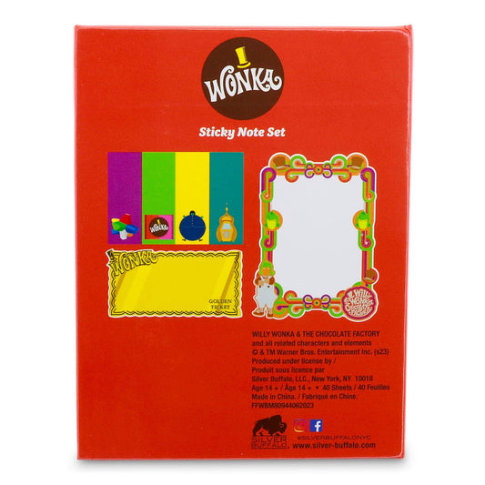 Toynk - Willy Wonka Chocolate Bar Icons Sticky Note and Tab Box Set