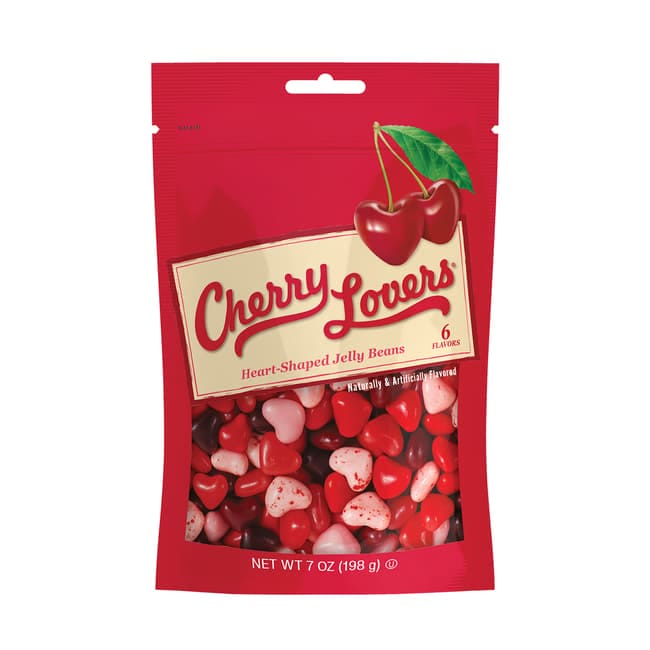 Jelly Belly Cherry Lovers Hearts Pouch 7oz