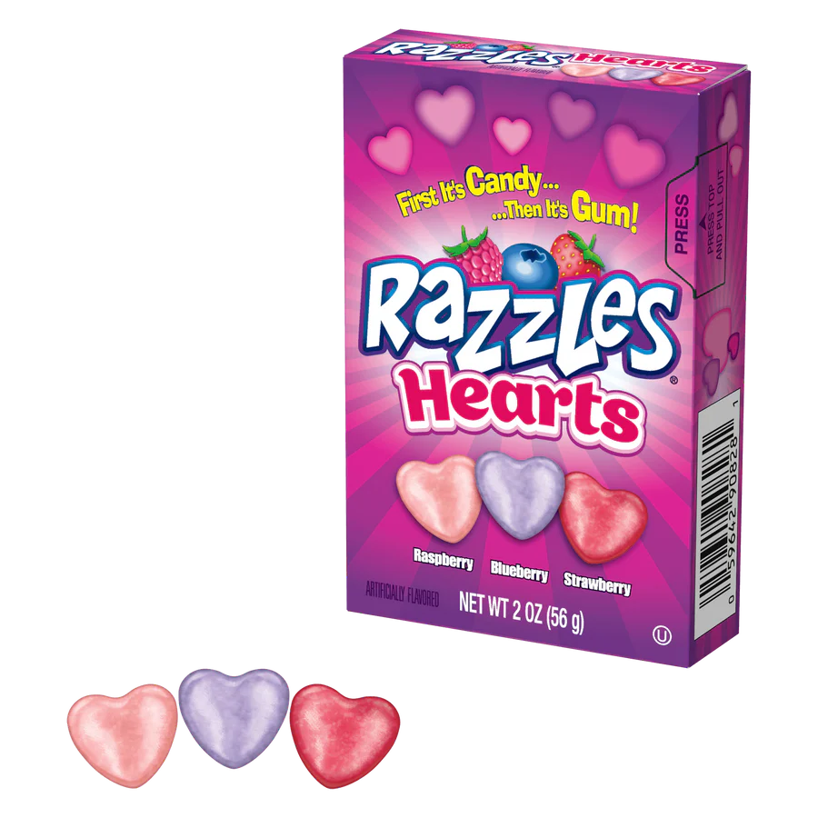 Razzles Hearts 2oz