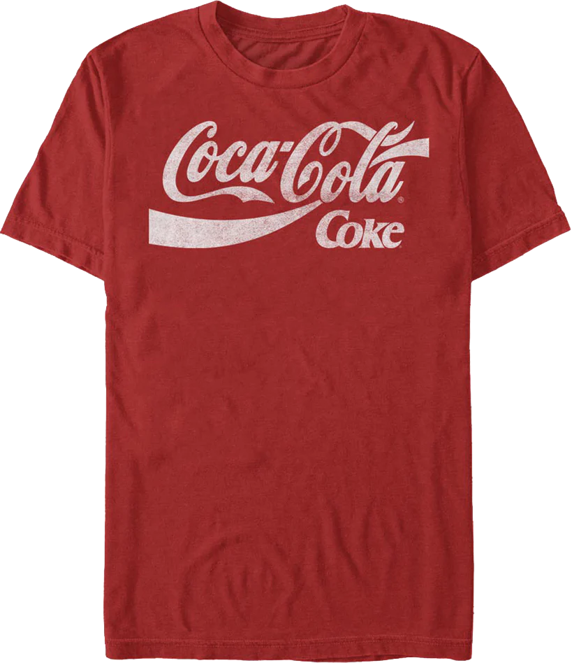 Distressed Logo Coca-Cola T-Shirt