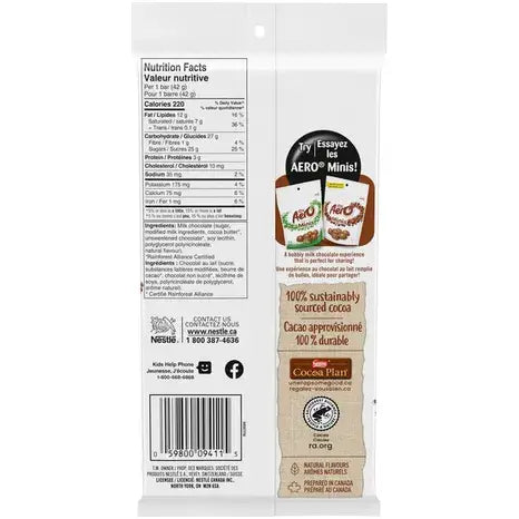 AERO® Milk Chocolate bar 42 g