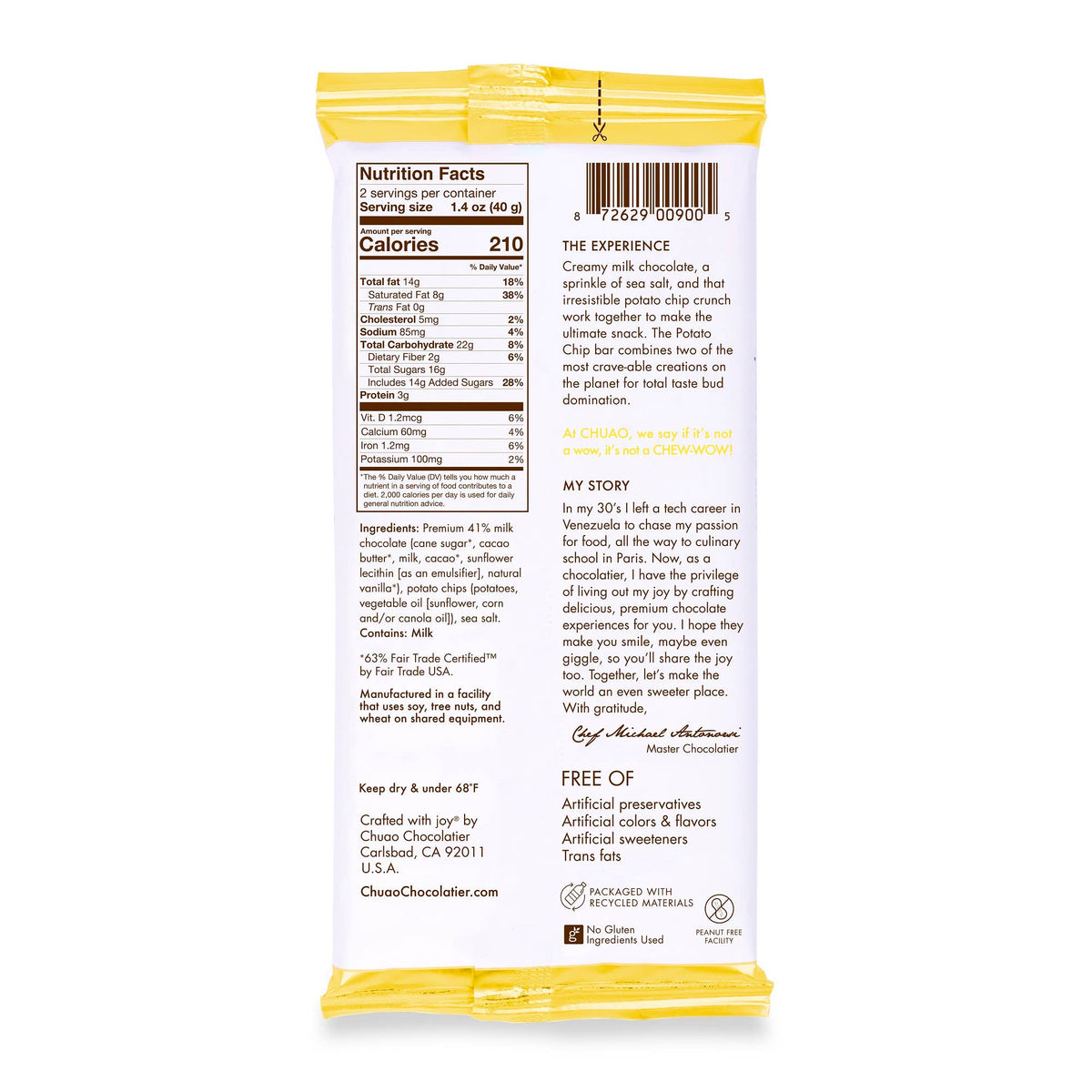 Chuao Chocolatier - Potato Chip - Signature Bar