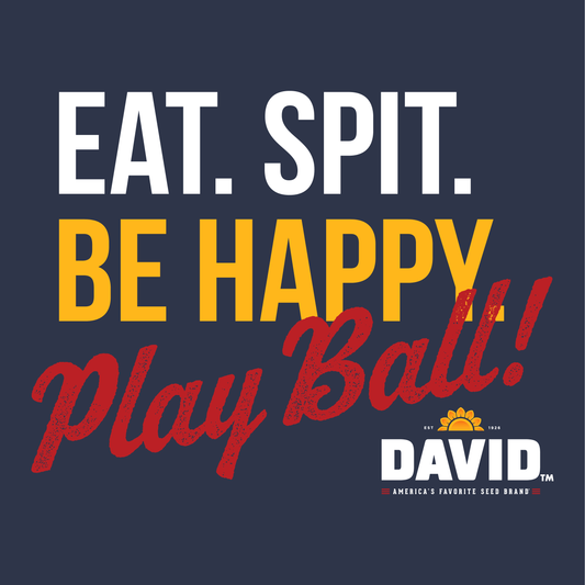 close up of david eat spit be happy play ball baseball graphic