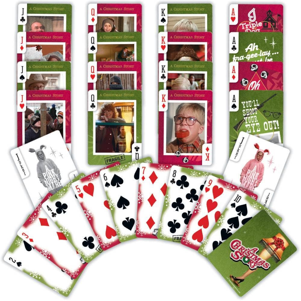 MasterPieces Puzzles - A Christmas Story Playing Cards - 54 Card Deck