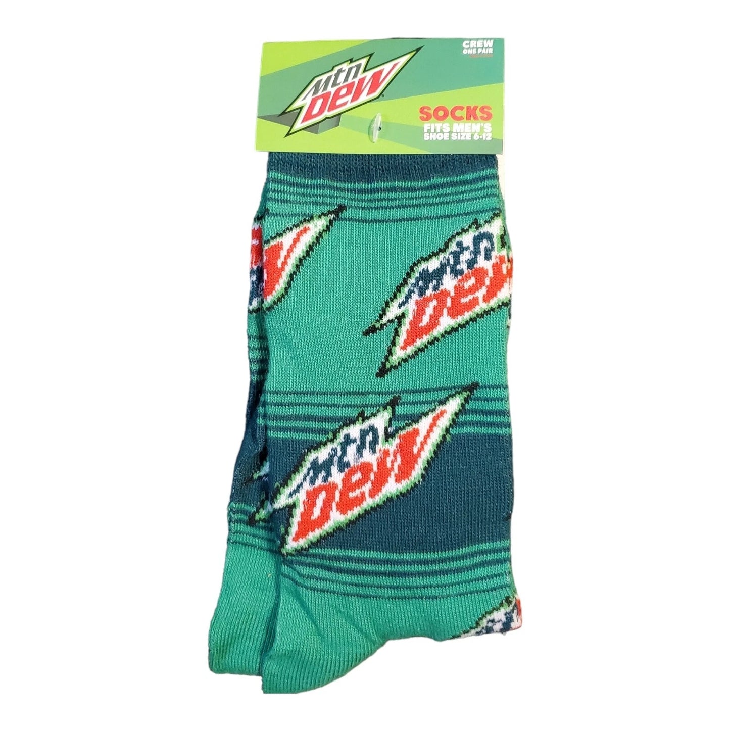 Mountain Dew Stripes - Mens Crew Folded