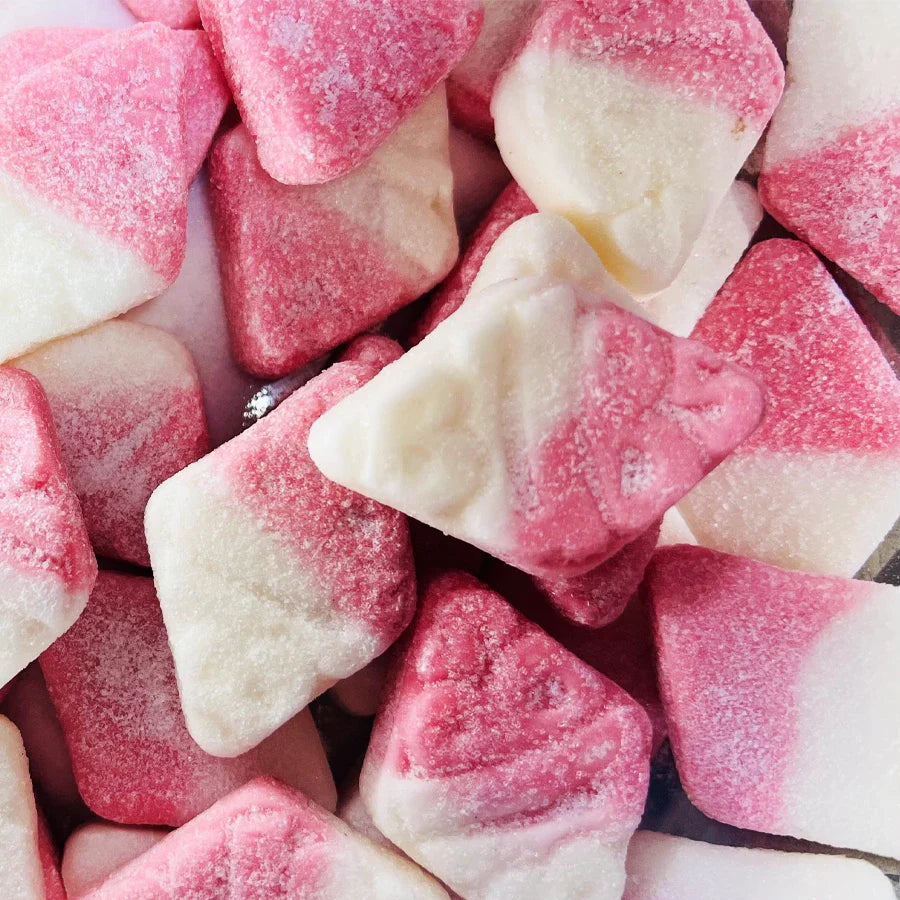 BUBS Godis: Sour Strawberry Vanilla Goody Diamonds