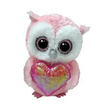 Beanie Babies: Whisper Owl with Heart