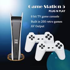 Portable Game Players Station 5 Video Console With 200 Classic s 8 Bit GS5 TV Consola Retro USB Wired Handheld Player AV Output 221104