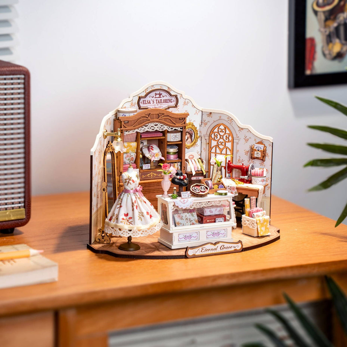 DIY Miniature House Kit: Elsa's Tailoring