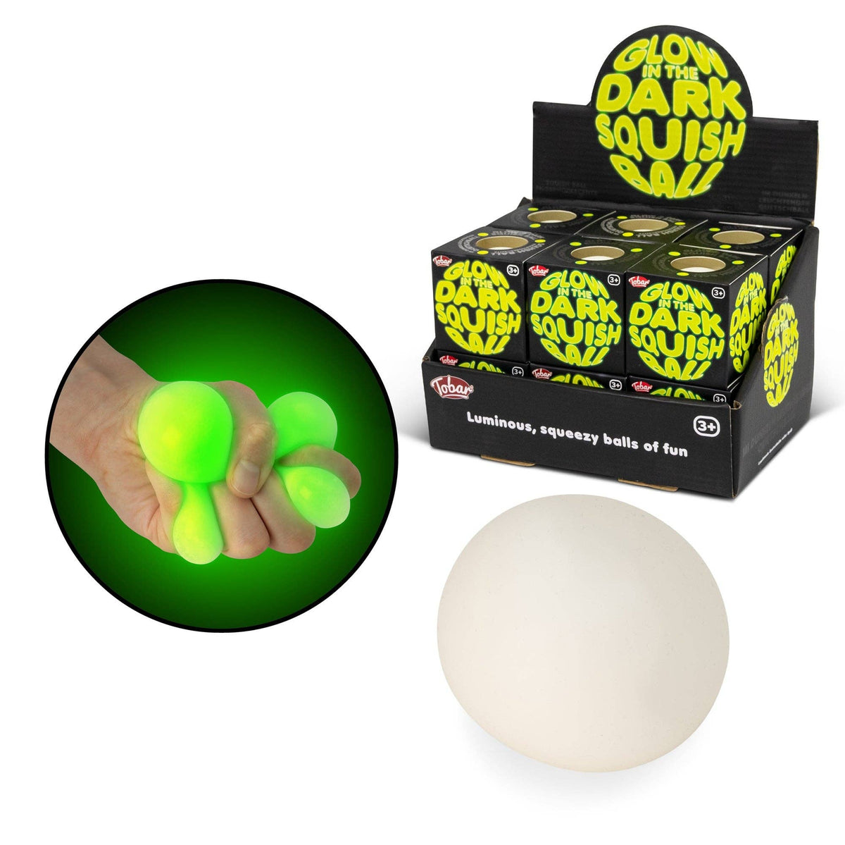 Glow In The Dark Squishy Ball Fidget Toy