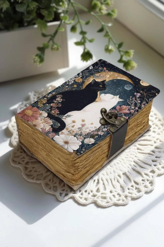Cat Leather Handmade Journal