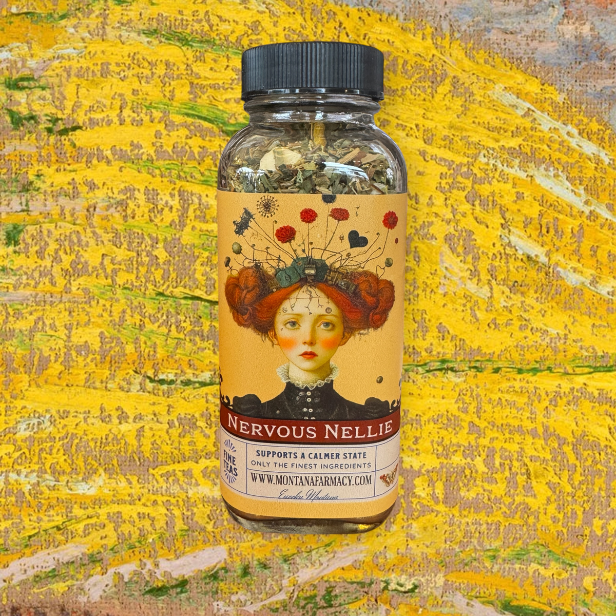 Lil Miss Nervous Nellie Calm Yer Nerves Worry Wort Tea