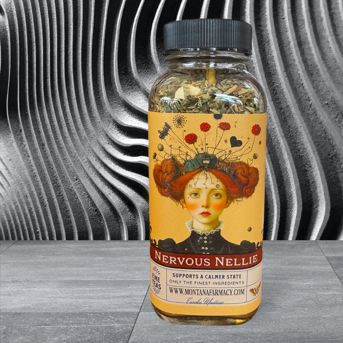 Lil Miss Nervous Nellie Calm Yer Nerves Worry Wort Tea