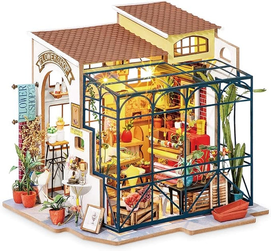 DIY Miniature House Kit: Flower Shop