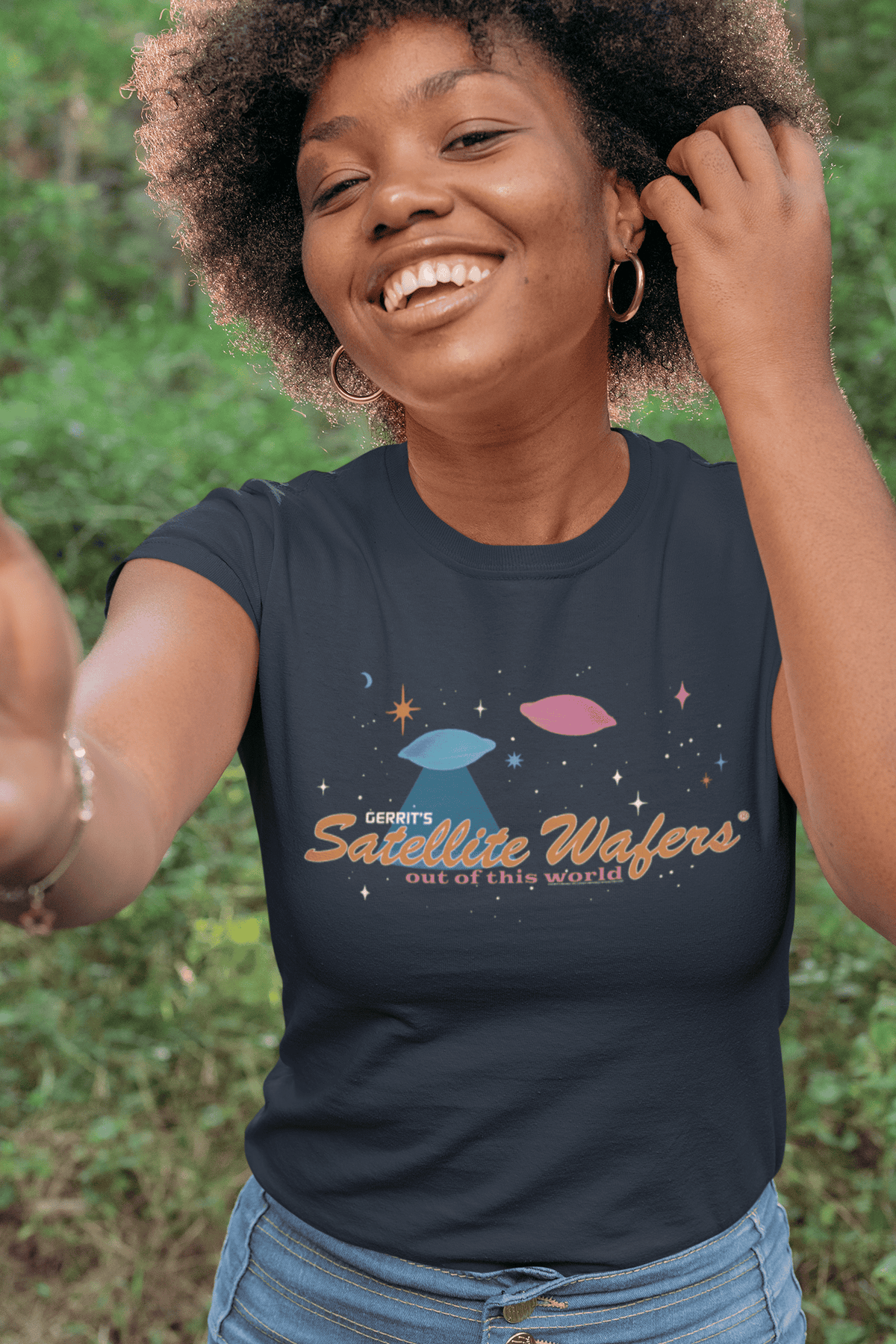 unisex gerrits satellite wafers shirt styled casually nostalgic candy lover outfit