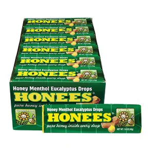 Honees Eucalyptus Mint Cough Drops - 1.6oz