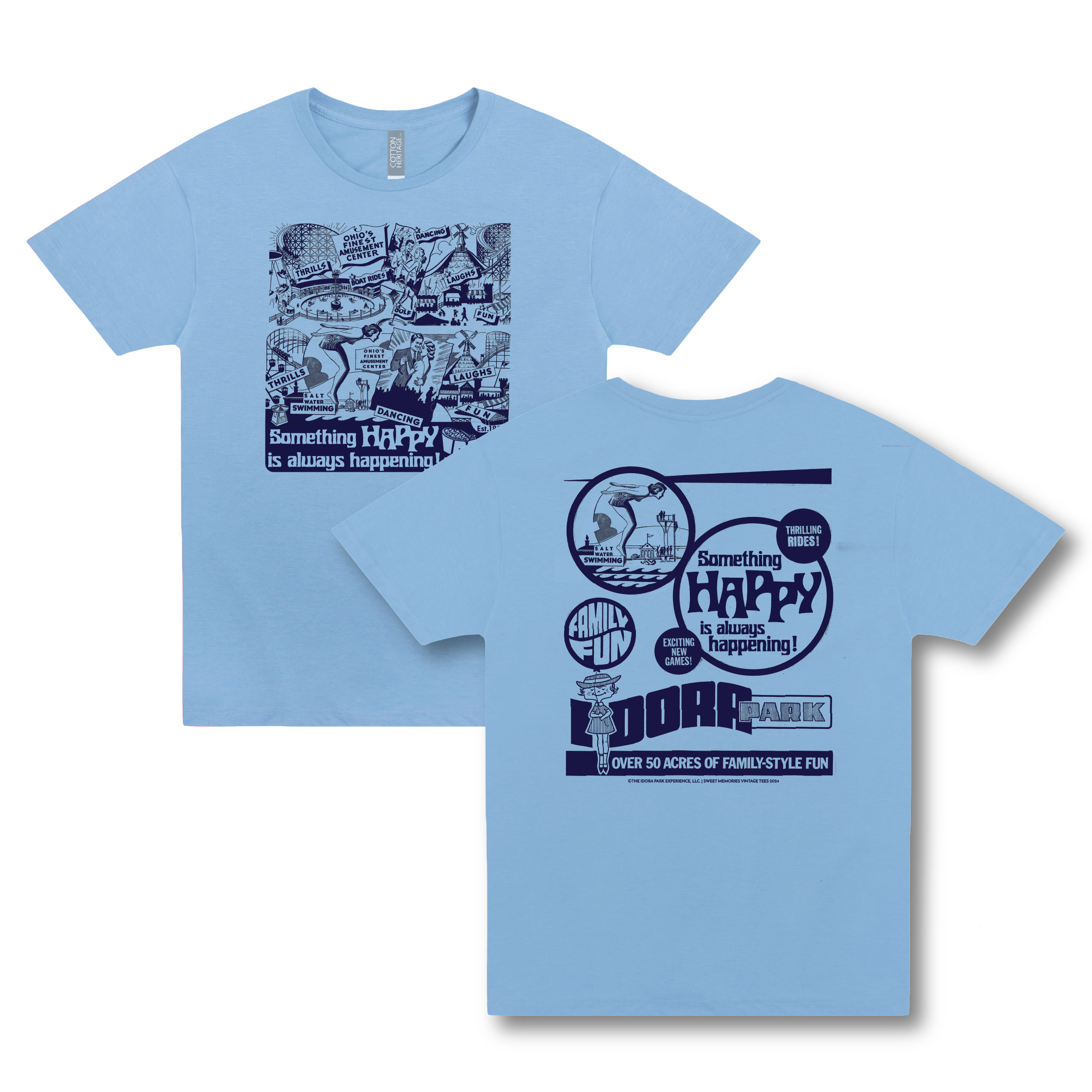 Idora Park 1930s Printer Block Tee | Limited Edition Vintage Shirt