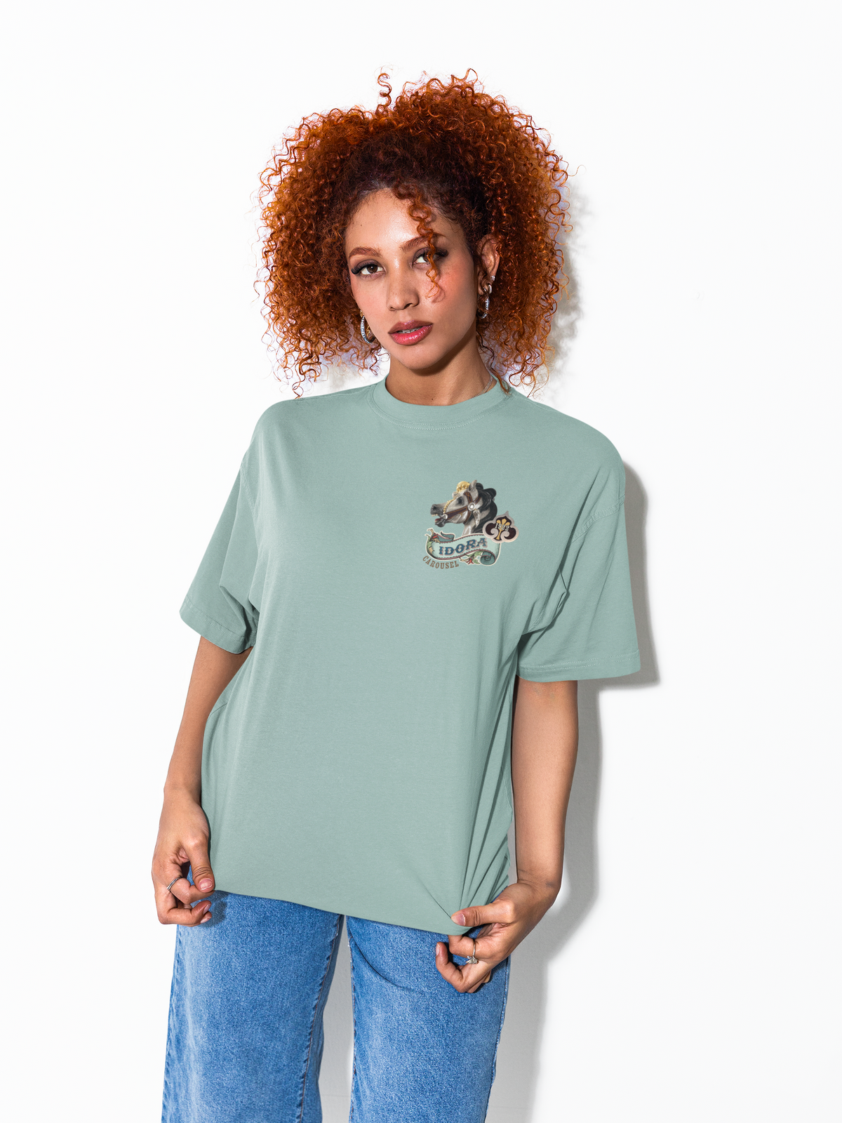 unisex idora park carousel youngstown t shirt worn casually vintage ohio nostalgia outfit