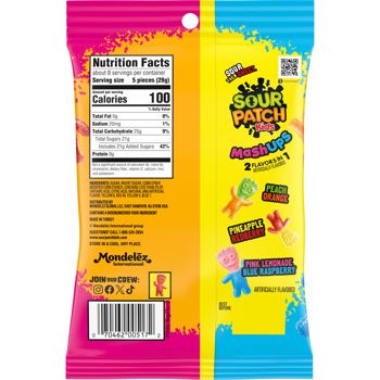 Sour Patch Kids Peg Bag- Big Heads 8oz