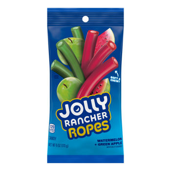 Jolly Rancher Ropes Watermelon & Green Apple Flavored Candy 6oz