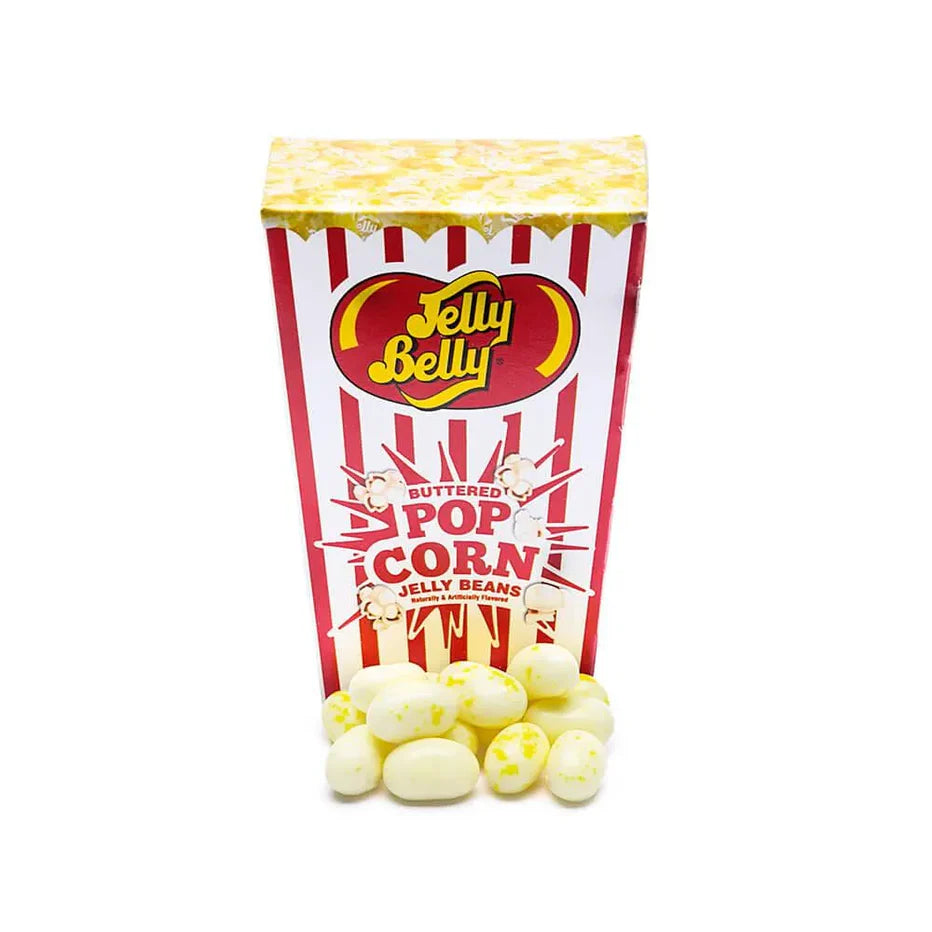 Jelly Belly Buttered Popcorn Flip Top Box- Buttered Popcorn 1.75oz