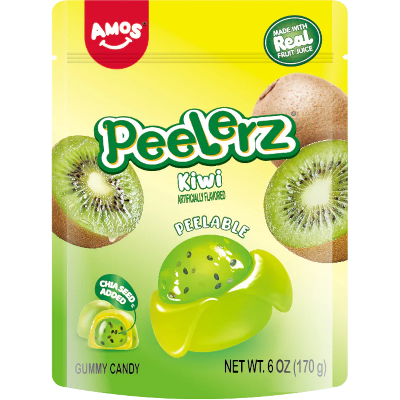 Amos Gummy Peelerz Kiwi 6oz