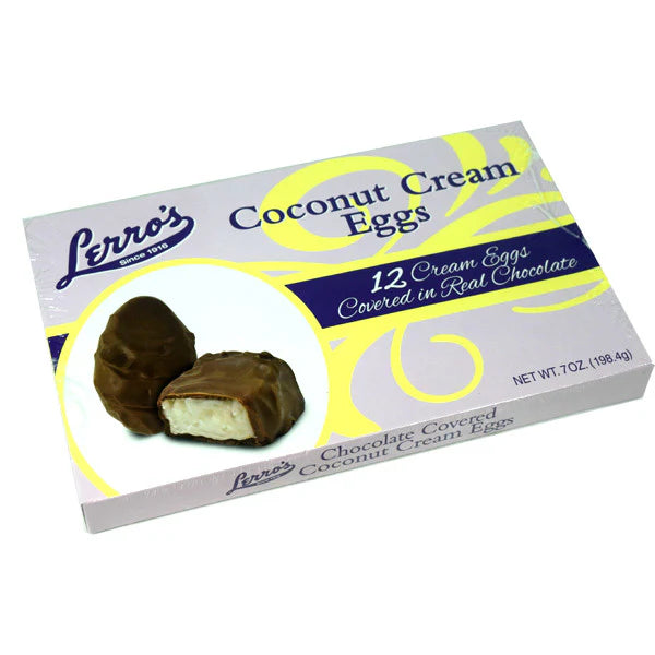 Lerro's Coconut Cream Easter Eggs- 7oz Tray