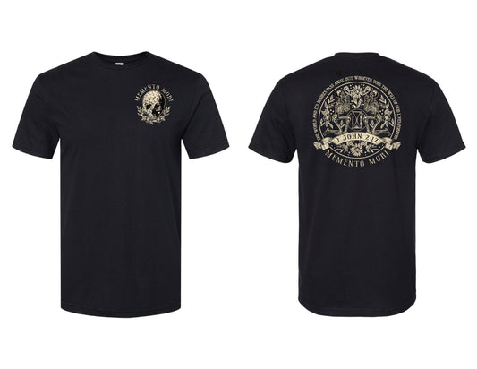 memento mori floral skeleton christian graphic t shirt 1 john 2 17 unisex faith apparel